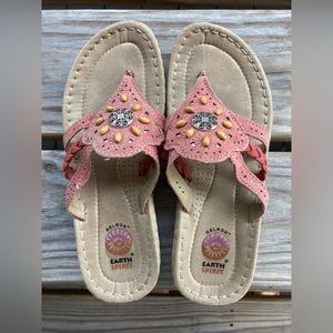 Size 7 1/2 Leather Flip Flops